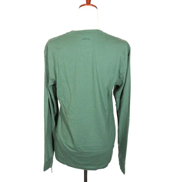 Allbirds Men's Organic Cotton Long Sleeve Tee In Hazy Cargo Green Size Small - Picture 10 of 11